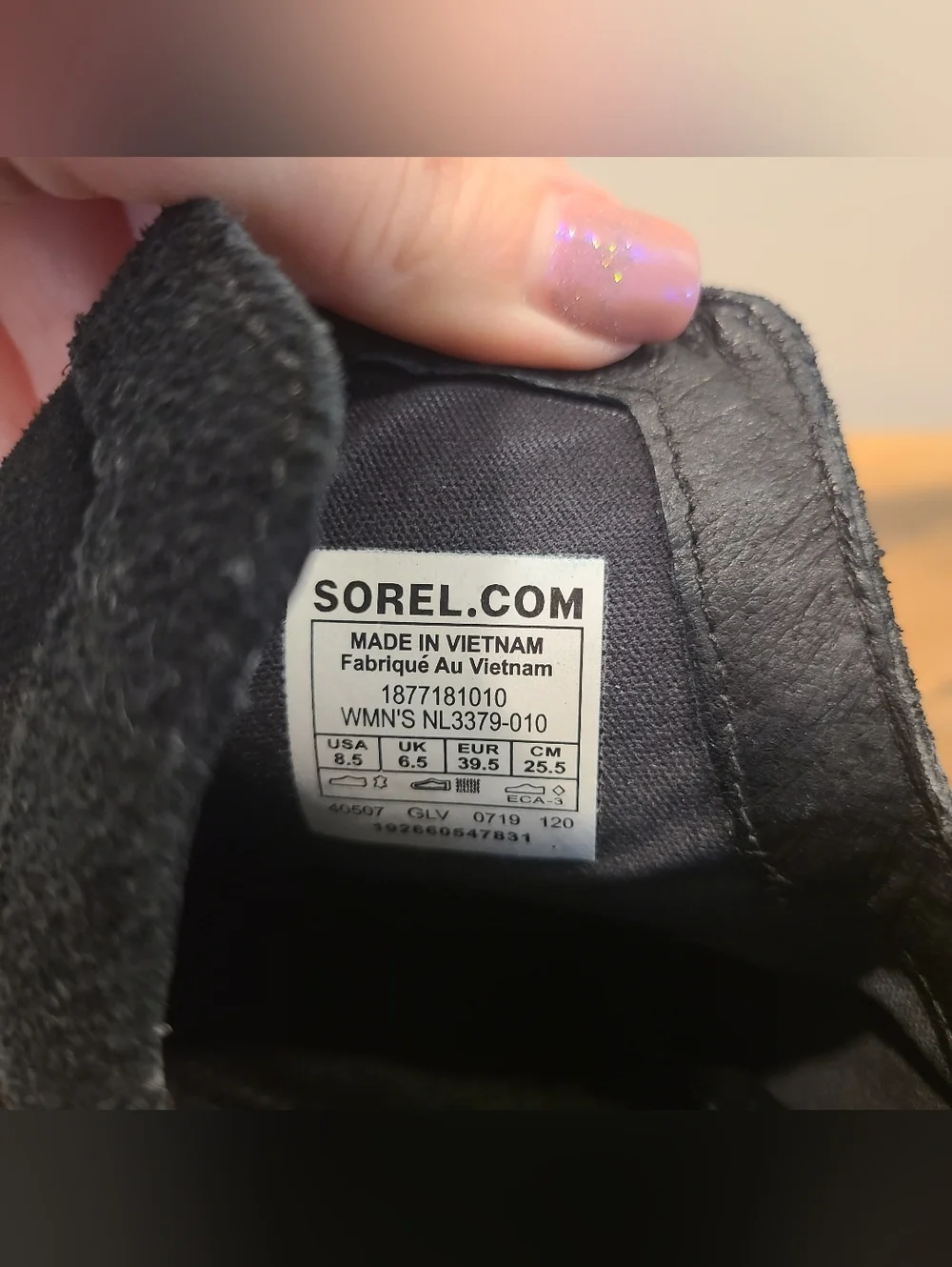 Sorel Lolla Black Suede Cut Out Bootie